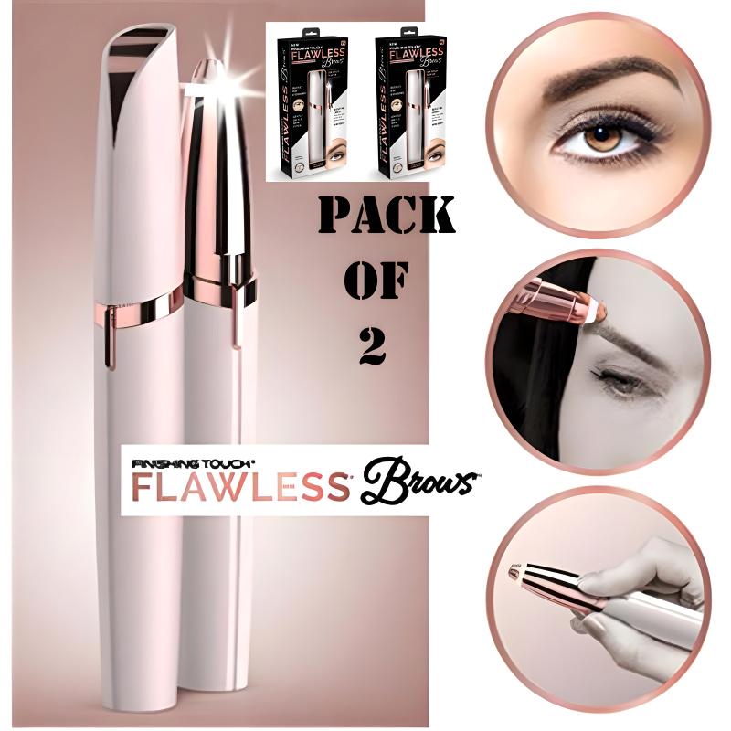 Pack Of 2 Electric Eyebrow Trimmers Mini Eye Brow Shavers Portable Epilators