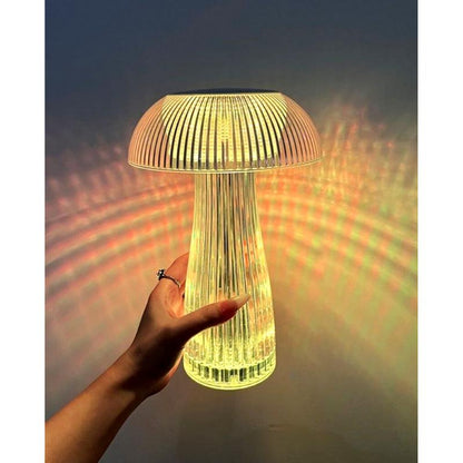 Mushroom Shape USB Rechargeable RGB Lighting Lamp