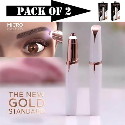 Pack Of 2 Electric Eyebrow Trimmers Mini Eye Brow Shavers Portable Epilators