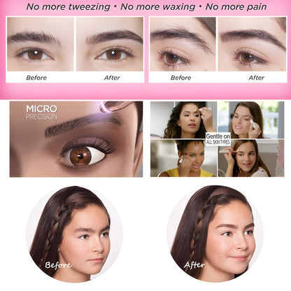 Pack Of 2 Electric Eyebrow Trimmers Mini Eye Brow Shavers Portable Epilators