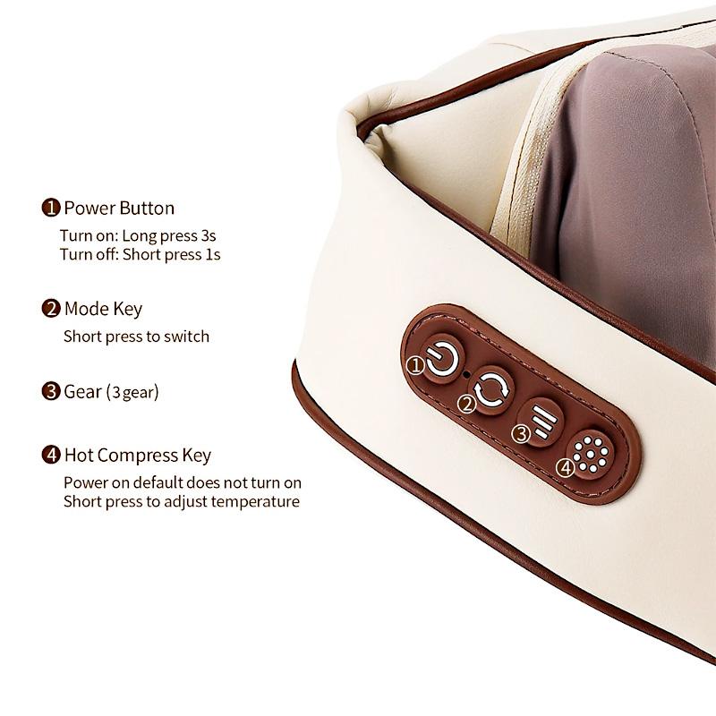 Ultimate Neck & Shoulder Tension Reliever – Wireless 6-Head Trapezius Massager