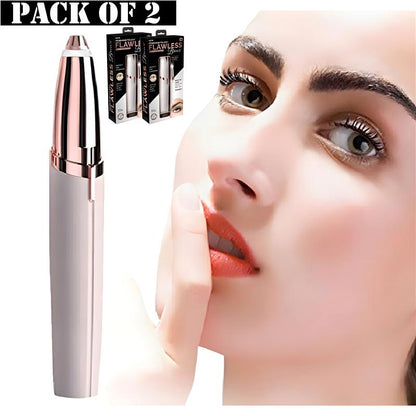 Pack Of 2 Electric Eyebrow Trimmers Mini Eye Brow Shavers Portable Epilators