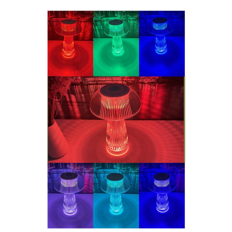 Mushroom Shape USB Rechargeable RGB Lighting Lamp
