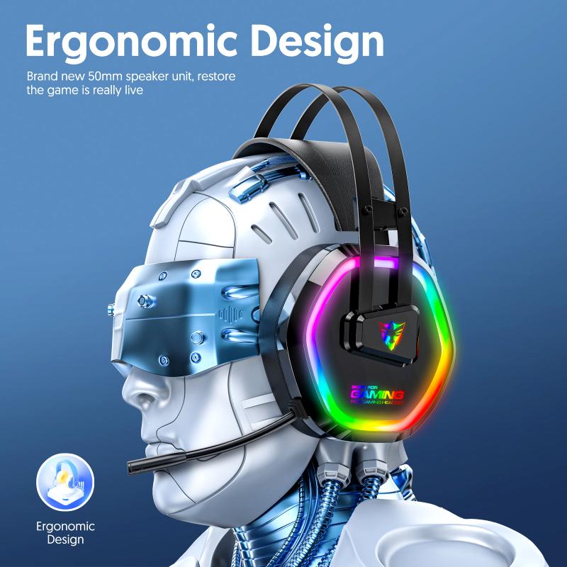 G608 USB Wired RGB Gaming Headset